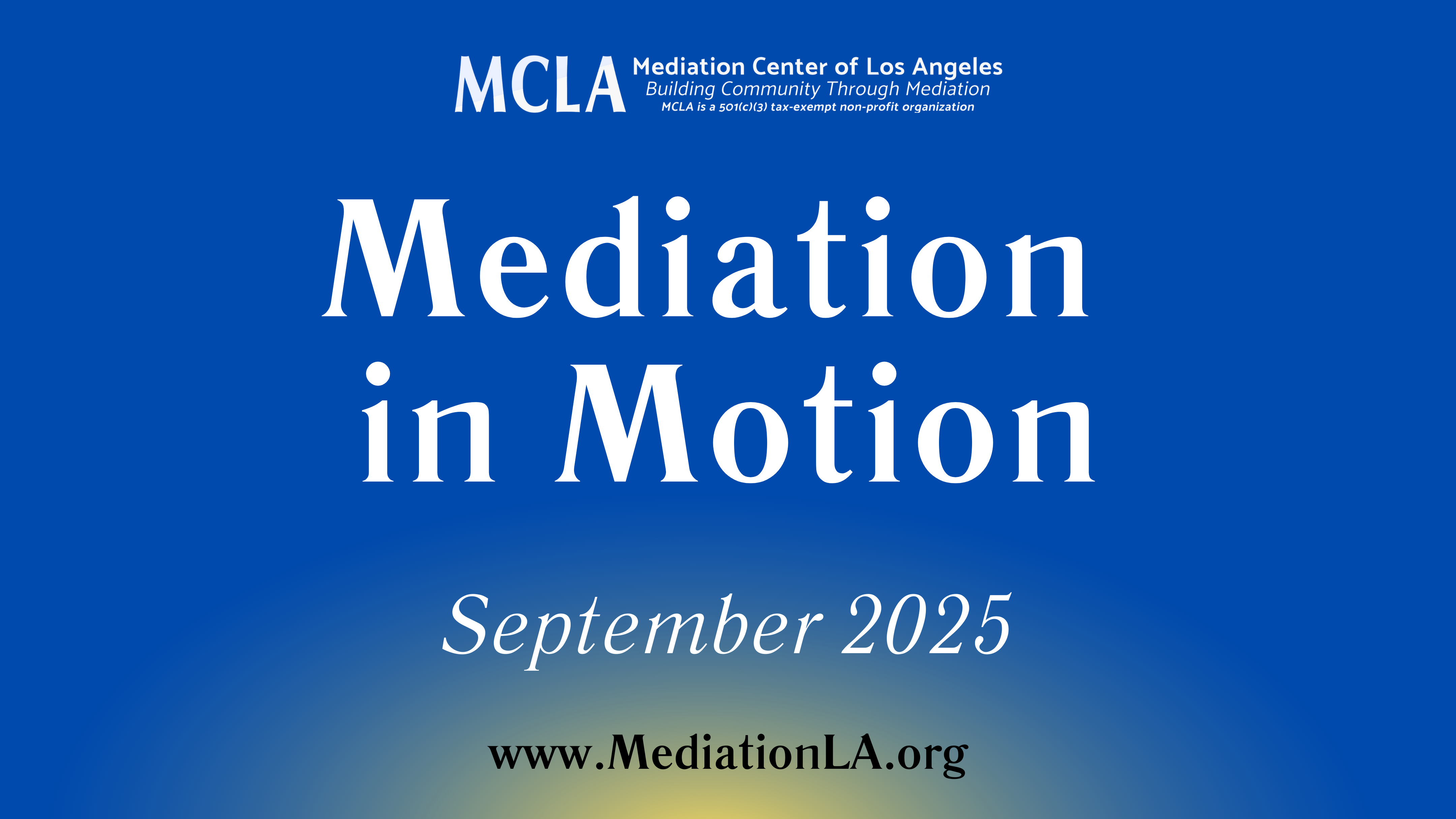 Mediation in Motion: September 2025