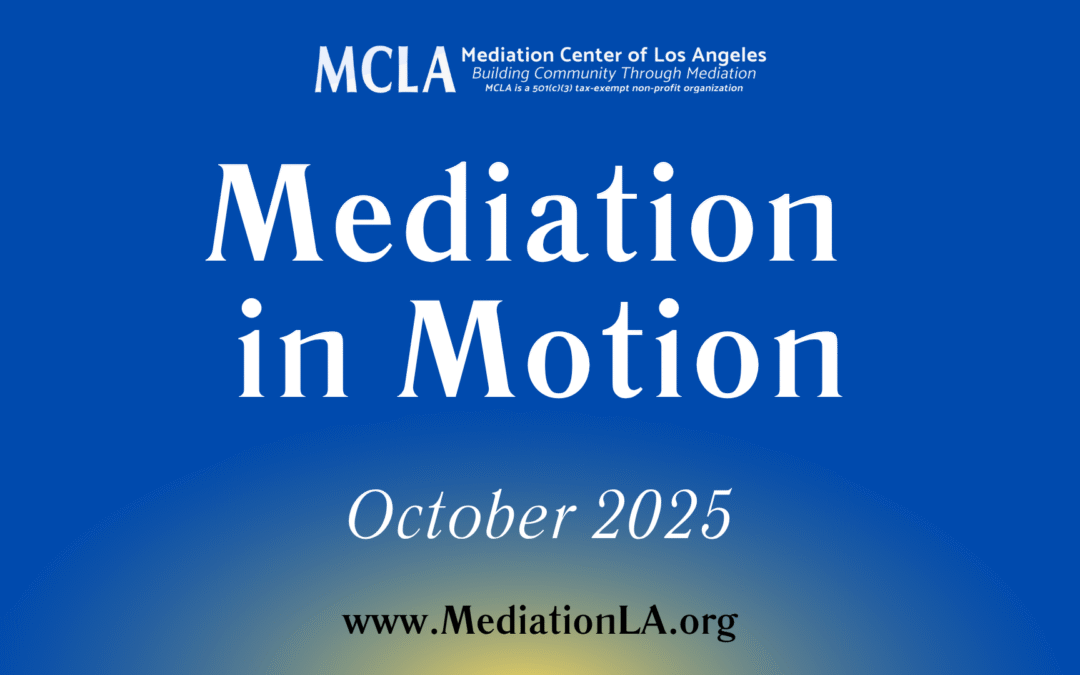 Mediation in Motion: October 2025
