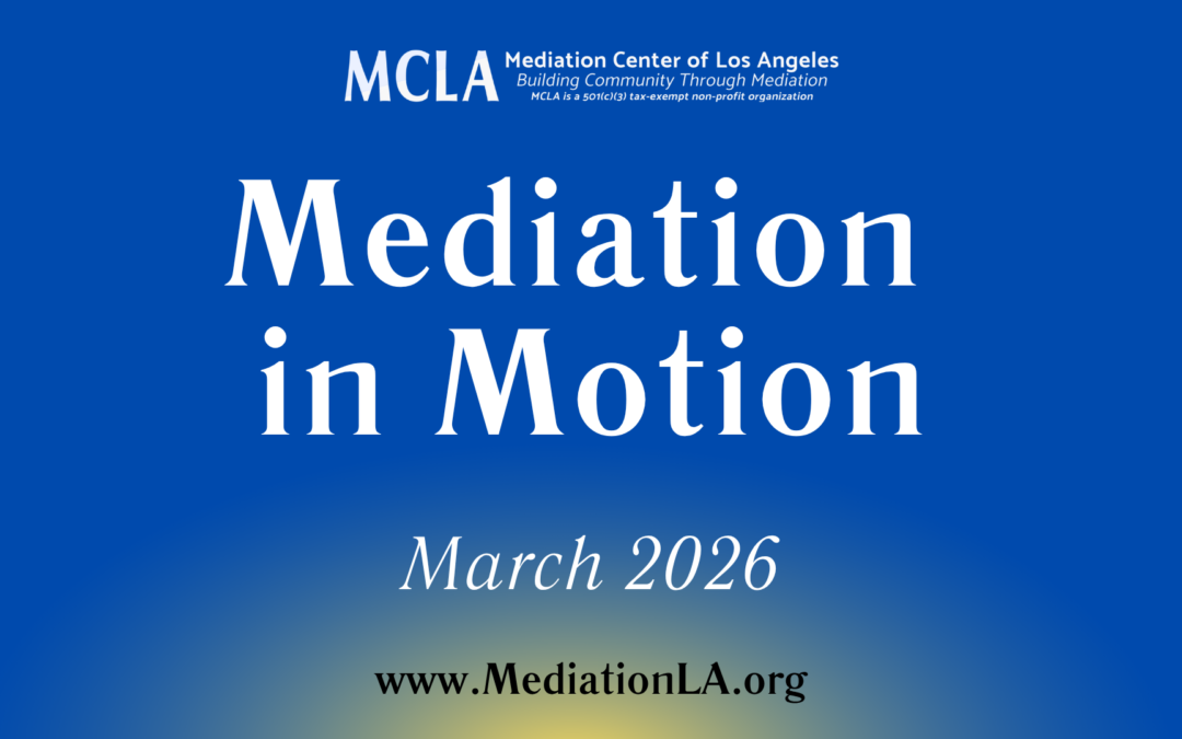 Mediation in Motion: March 2026